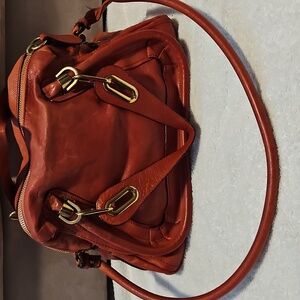 Chloe Paraty Women’s Leather Shoulder Bag - Red